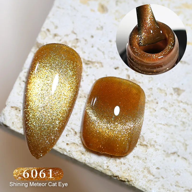 Arte Clavo 10ml Reflective Cat Magnetic Gel Nail Polish Glitter Vernis Semi Permanent Soak Off Magnetic UV Gel Nail Art Gel_voghion.com