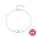 Bracciale da donna in argento sterling 925 con doppia fibbia a croce e zirconi intarsiati, da indossare tutti i giorni, con design di nicchia femminile._voghion.com