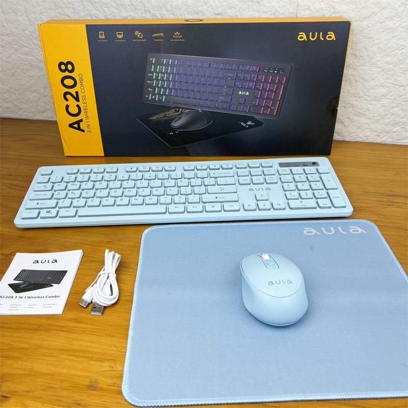 Look Beautiful Scissor Is Sold At This Price For Home Office Rechargeable 2.4G Wireless Keyboard And Mouse Set_voghion.com