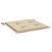 Cuscini per sedia da giardino Oxford Beige 19,7x19,7x1,2 pezzi Tessuto 4_voghion.com