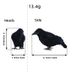 Realistic Halloween Crow Decor – Foam Black Raven For Gothic Tabletop, Photography Props & Farmhouse Bird Scare_voghion.com
