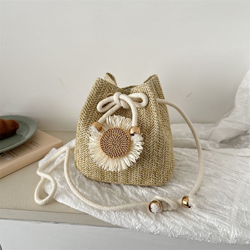 Borse da donna Borsa estiva in paglia Borsa piccola Borsa da donna Nuova moda Borsa a tracolla intrecciata Borsa a tracolla versatile per ragazza_voghion.com