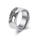 Nordischer Lebensbaum-Ring aus Titanstahl, schlichter und trendiger Handschmuck für Herren_voghion.com