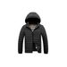 Rib Suit, Cotton-padded Coat, Men's Graphene Removable Cap, Slim Fit, Fleece, Thickened Top, Jacket._voghion.com