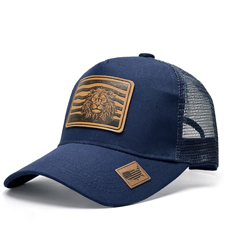 Gorra de béisbol con estampado de león Gorra deportiva de moda para exteriores_voghion.com