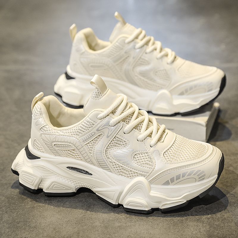 Sunshine New Dad Trendiga mångsidiga Sport Andas Mesh Student Herrskor_voghion.com