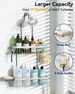 2-Tier Shower Organizer - Aluminum Hanging Rack With Razor Hook & Soap Dish 18kg EU Space Saver_voghion.com