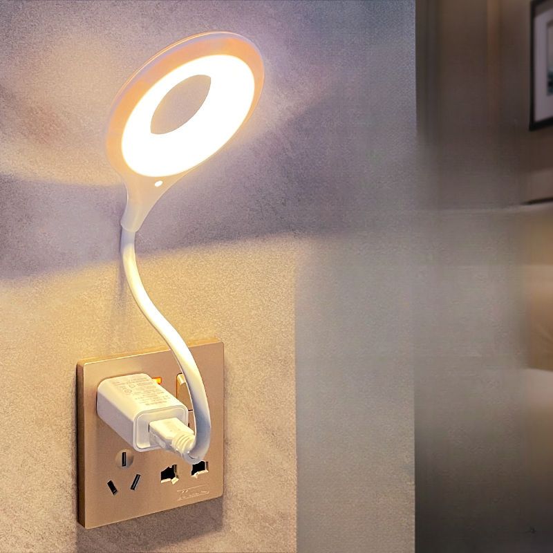 Smart Light Einstellbare Helligkeit Stimme Schlafzimmer USB-Schnittstelle Nachtnutzung Augenschutz Schreibtischlampe Sound Control Billig_voghion.com