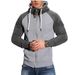 Herren Hoodies Langarm Sweatshirts Für Männer Reißverschluss Kapuzenpullover High Neck Herren Sweatshirt Top Jacke Mantel Schwarzer Pullover_voghion.com