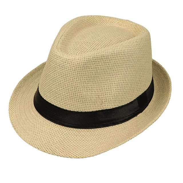 Moda Bambini 54cm Estate Retro Nastro Traspirante Bulrush Paglia Spiaggia Cappello Panama chapeau de soleil Ragazzo Cappelli da Sole_voghion.com