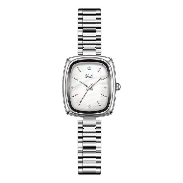 Goldie TV Quarz Nische High-End-Feeling Perlmutt Damen kompakte Armbanduhr mit kleinem Zifferblatt_voghion.com