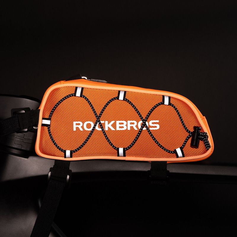 Bolsa para cuadro de bicicleta ROCKBROS, bolsa para tubo superior de bicicleta de montaña, reflectante, 1 l_voghion.com