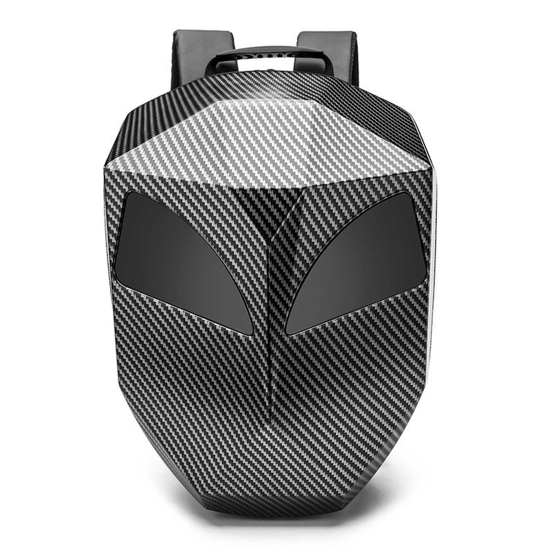 Motoraccessoires, Helmrugzak, Iron Hero-rijtas, Niet-lichtgevend LED-scherm, PC-behuizing, Rugzak van kaal nylon_voghion.com