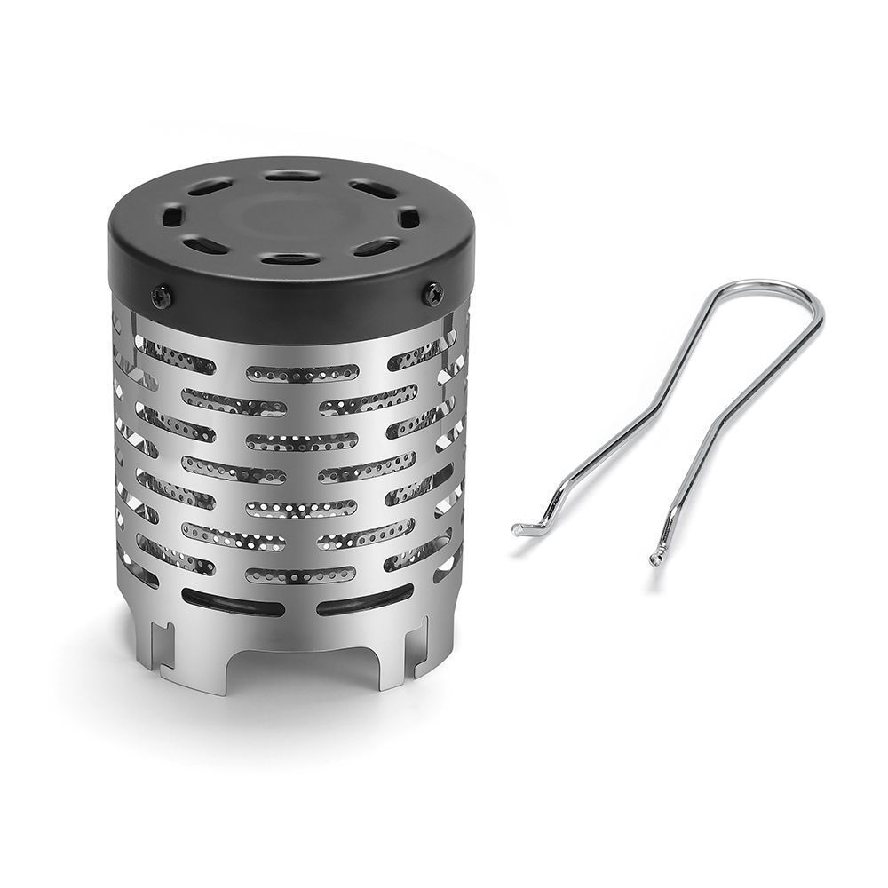 Outdoor mini camping equipment stainless steel baking stove infrared heating cover hand warmer_voghion.com