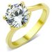 TK1406 - IP Gold(Ion Plating) Stainless Steel Ring with AAA Grade CZ in Clear_voghion.com