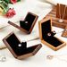 Ring Earring Rotating Display Black Walnut Wooden Storage Hand Jewelry Box_voghion.com