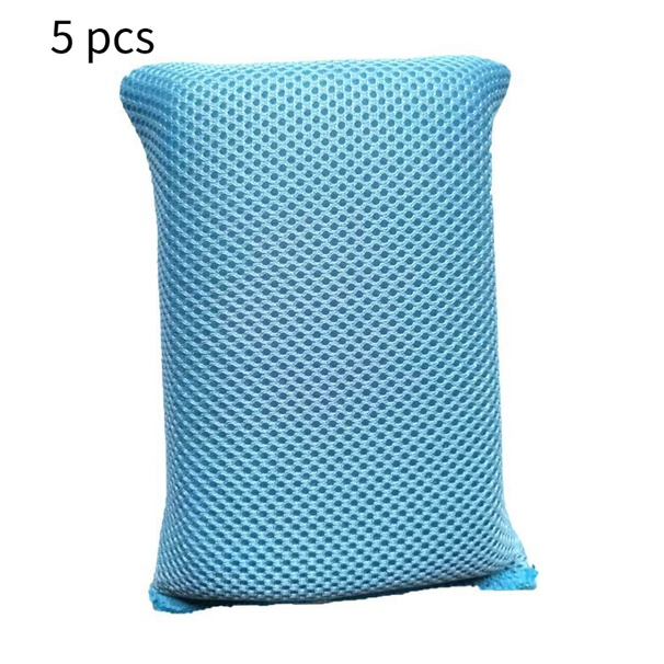 Confezione da 5 spugne in microfibra certificate OEKO-TEX - Antigraffio per padelle antiaderenti Magnete per grasso_voghion.com