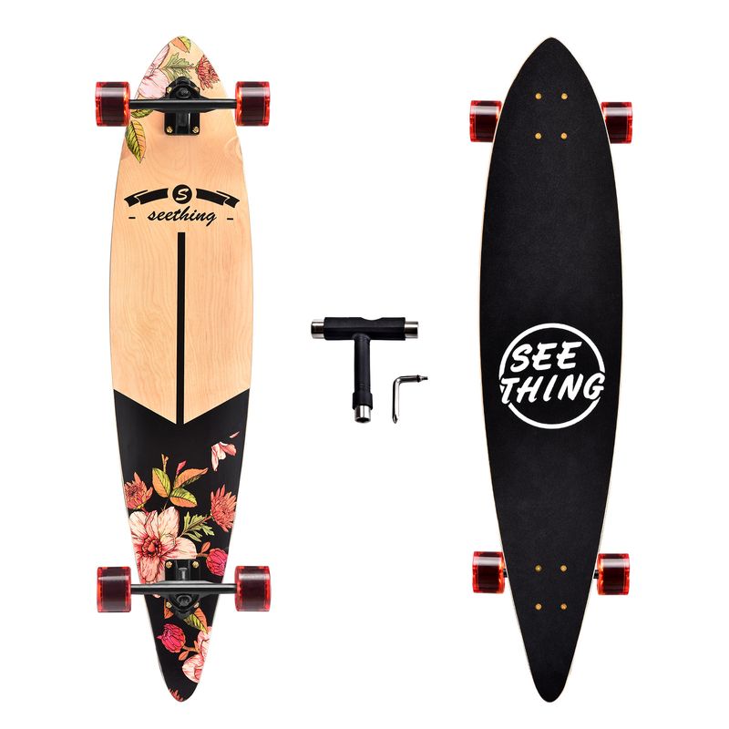 42 "long board road skateboard Land Cruiser four wheel big fish board_voghion.com