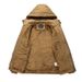 Winter New Men's Fleece Thickened Jacket Medium And Long Hooded Jacket_voghion.com