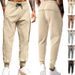 Pantaloni da allenamento leggeri da uomo – Poliestere ad asciugatura rapida con coulisse regolabile ed elasticizzata (S-XXXL, Nero/Grigio/Cachi)_voghion.com