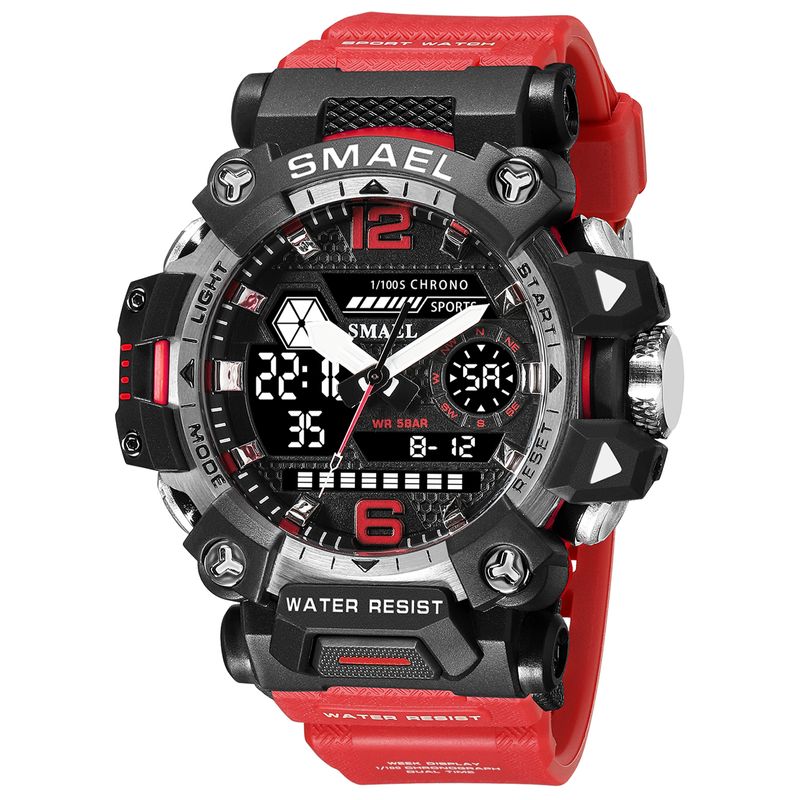 Dual Display Men Watches Waterproof Sports Watch Military Man Alarm Stopwatch Quartz Wristwatch Male Digital Clock 8072_voghion.com