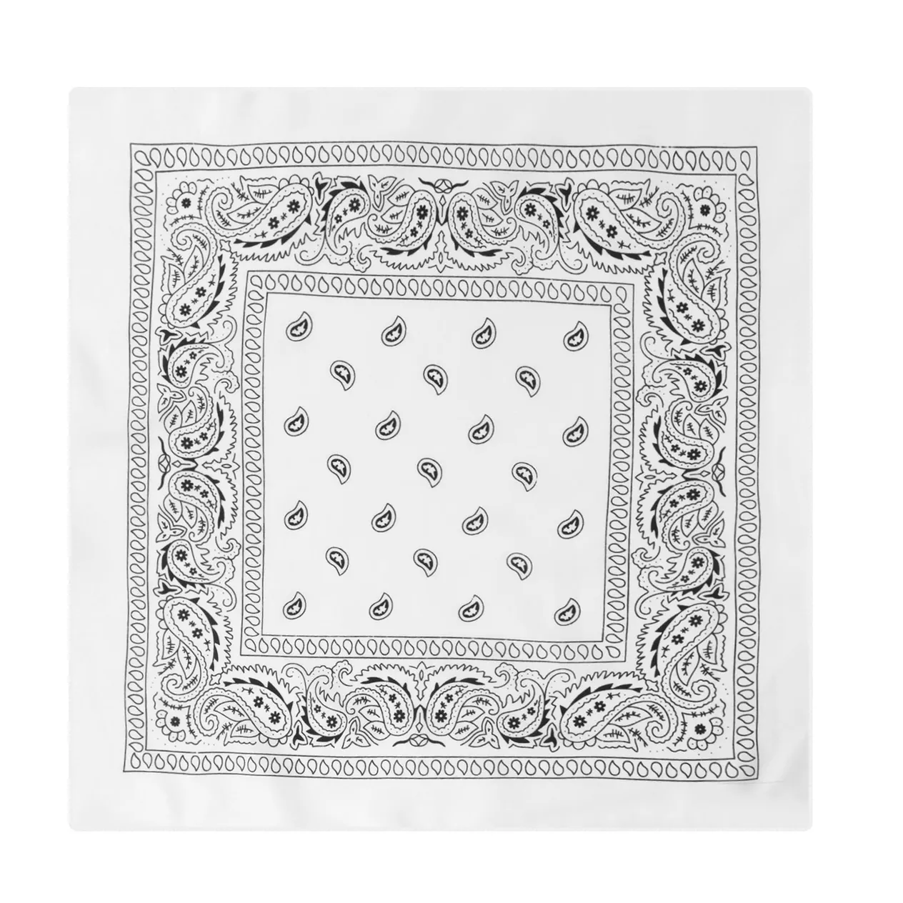 polyester paisley cashew flower square scarf hip hop outdoor cycling spot wholesale bandana headscarf_voghion.com