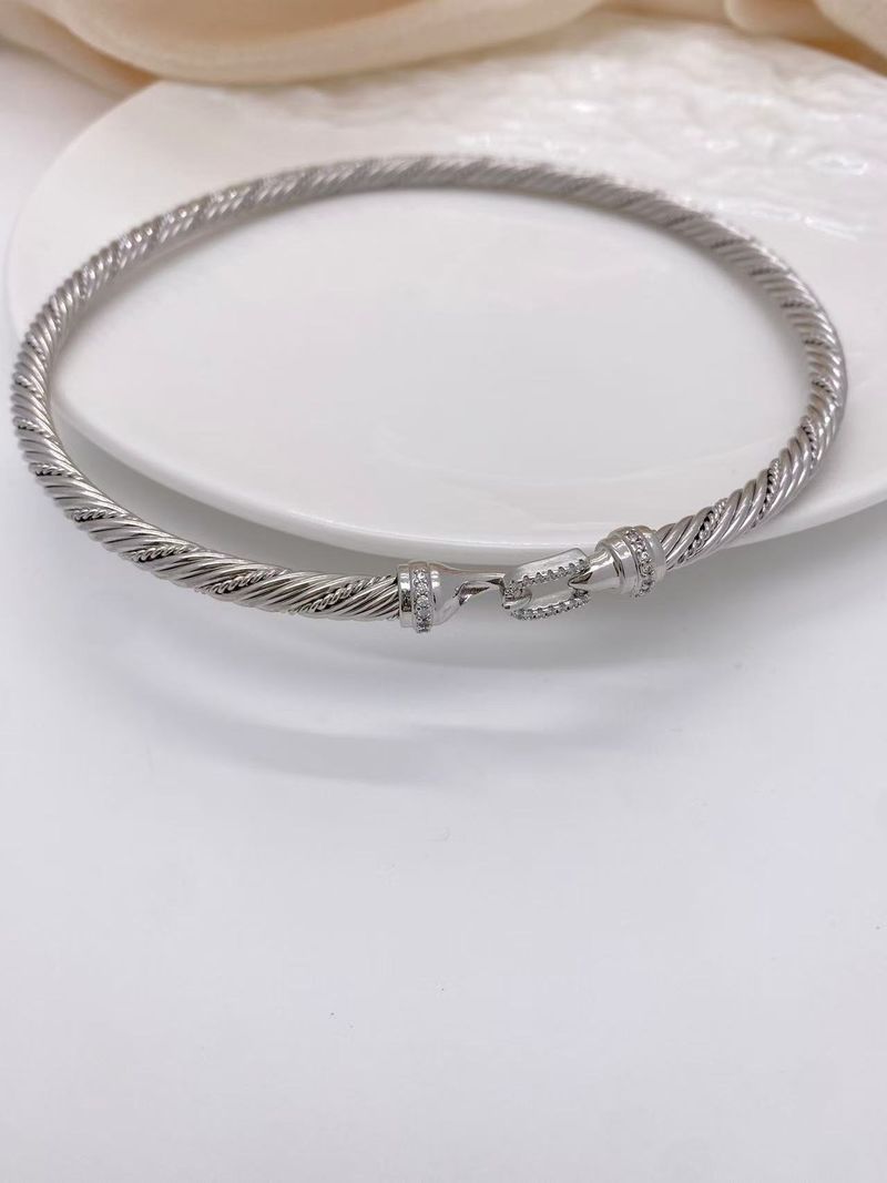 Retro hoefijzerslot kabelhalsband en veelzijdige armband_voghion.com