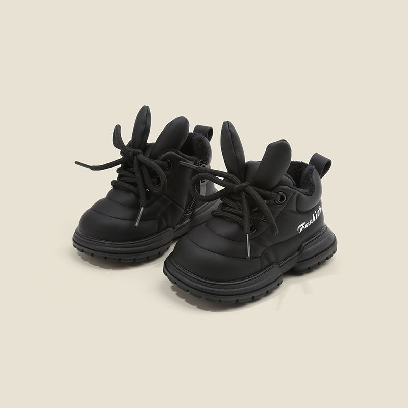 Children's Sports Shoes Plus Fleece Baby Walking Shoes Autumn And Winter Boys Casual Shoes Baby Girls Shoes_voghion.com