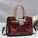 Borsa a tracolla in pelle lucida più venduta, elegante e semplice, con stampa leopardata, da donna, di alta qualità, con fiocco alla moda, 2025_voghion.com