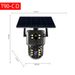 Caméra de sécurité solaire extérieure T90 à double objectif - Double détection PIR, couverture à 360°, faible consommation, affichage double écran_voghion.com