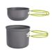 1-2 Person Camping Cookware Set - Lightweight Backpacking Pot & Pan Kit For Hiking Fishing & Picnics - Compact & Portable_voghion.com