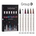 Julystar Langanhaltender wasserfester Eyeliner 6-teiliges Set für Augen-Make-up-Stift_voghion.com