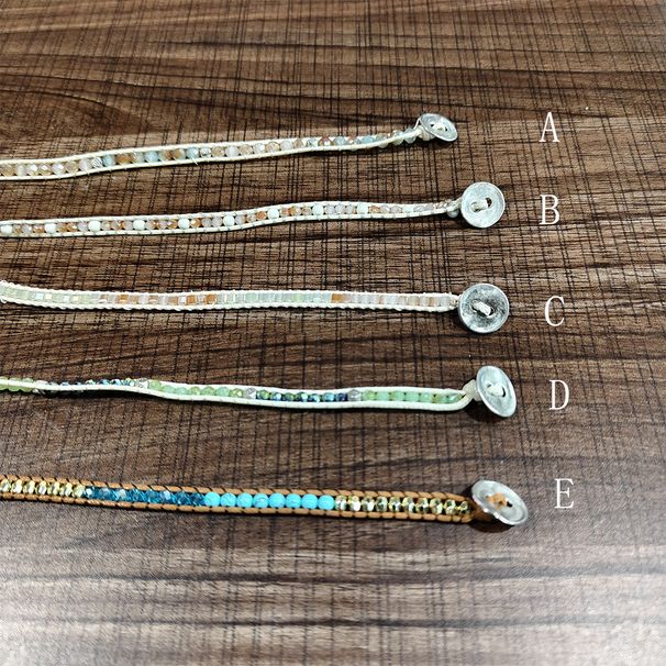 Neues mehrschichtiges, gewickeltes, kreatives, handgefertigtes, gewebtes, facettiertes, geflochtenes, buntes, galvanisiertes Perlenarmband_voghion.com