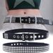 HOT Fashion Y2K Metal Punk Rock Studded with Bright Coloured Pyramid Studs Men's and Women's Belts Leather Belt_voghion.com