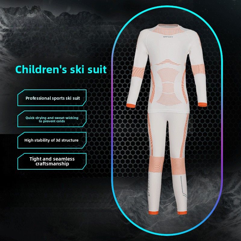 Ski Clothing For Children Boys And Girls Moisture-Wicking Thermal Sports Underwear Outdoor Compression Base Layer_voghion.com