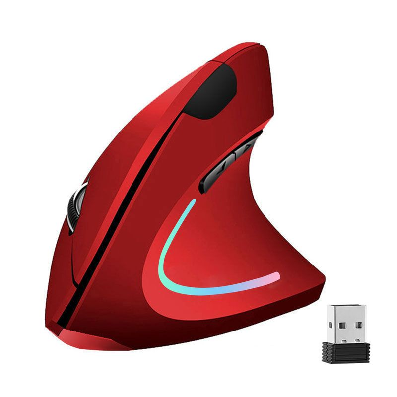 Xinweiqing USB Play 1600DPI 2.4GHz Wireless Vertical Ergonomic PC Mouse for Right-hander_voghion.com