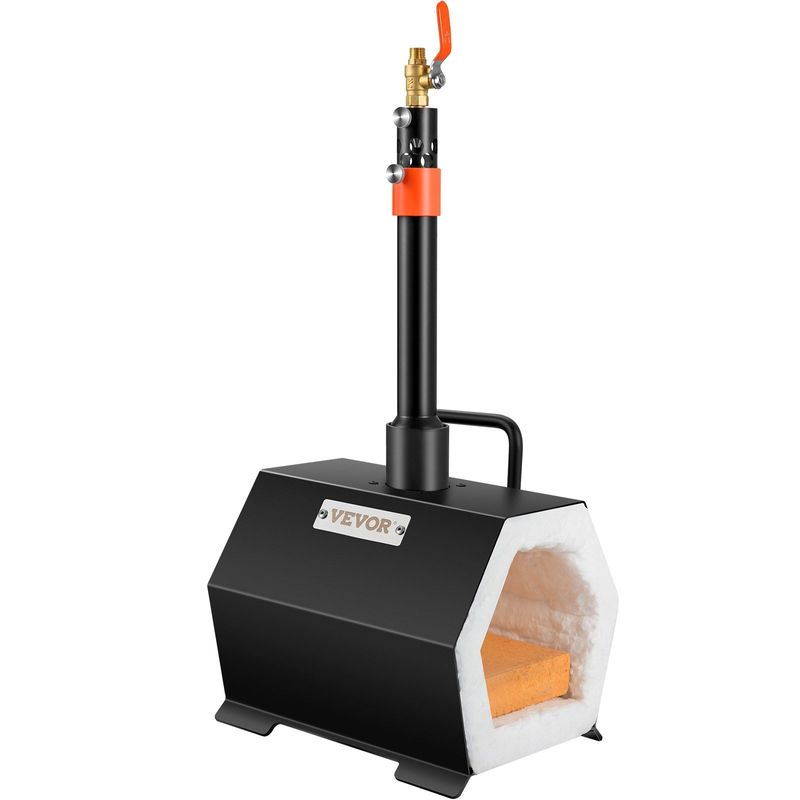 VEVOR Propane Forge Portable, Single Burner Tool and Knife Making, Large Capacity Blacksmith Farrier Forges, Mini Furnace Blacksmithing, Gas Forging T_voghion.com