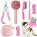 Summary Beauty Kit Nail Clippers And Files Flea Comb Pet Shedding Brush Silicone Toothbrush Customizable Label_voghion.com