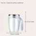 Rechargeable Magnetic Mixing Cup, Waterproof Automatic Coffee Stirrer For Office/Travel, BPA-Free, EU Certified_voghion.com