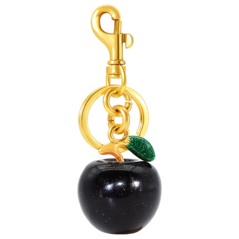 Kirschfrucht-Schlüsselanhänger, Taschenanhänger, Handtasche, süßer schwarzer Schlüsselanhänger_voghion.com