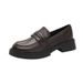 Genuine Lefu for women in the autumn of 2024, new women's with thick soles, one foot sole, and high height British style_voghion.com