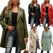 Zweireihiger, modischer, lässiger Trenchcoat für Damen_voghion.com