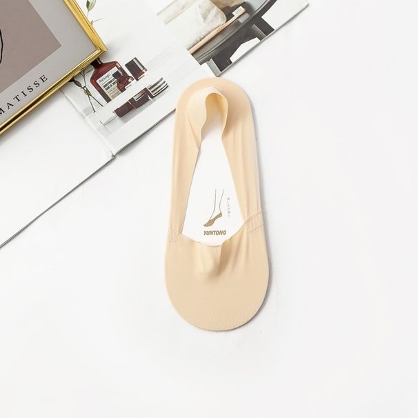 Women's No-Show Socks - Breathable Silky Soft, Anti-Slip Grip, Invisible Low-Cut Liner Socks For Sneakers & Flats Silicone Non Slip No Drop Heel Socks_voghion.com