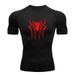 Marve Mo Vie Series Men's Fitness Sports Running Tight Round Neck T-shirt Compression Quick Drying_voghion.com