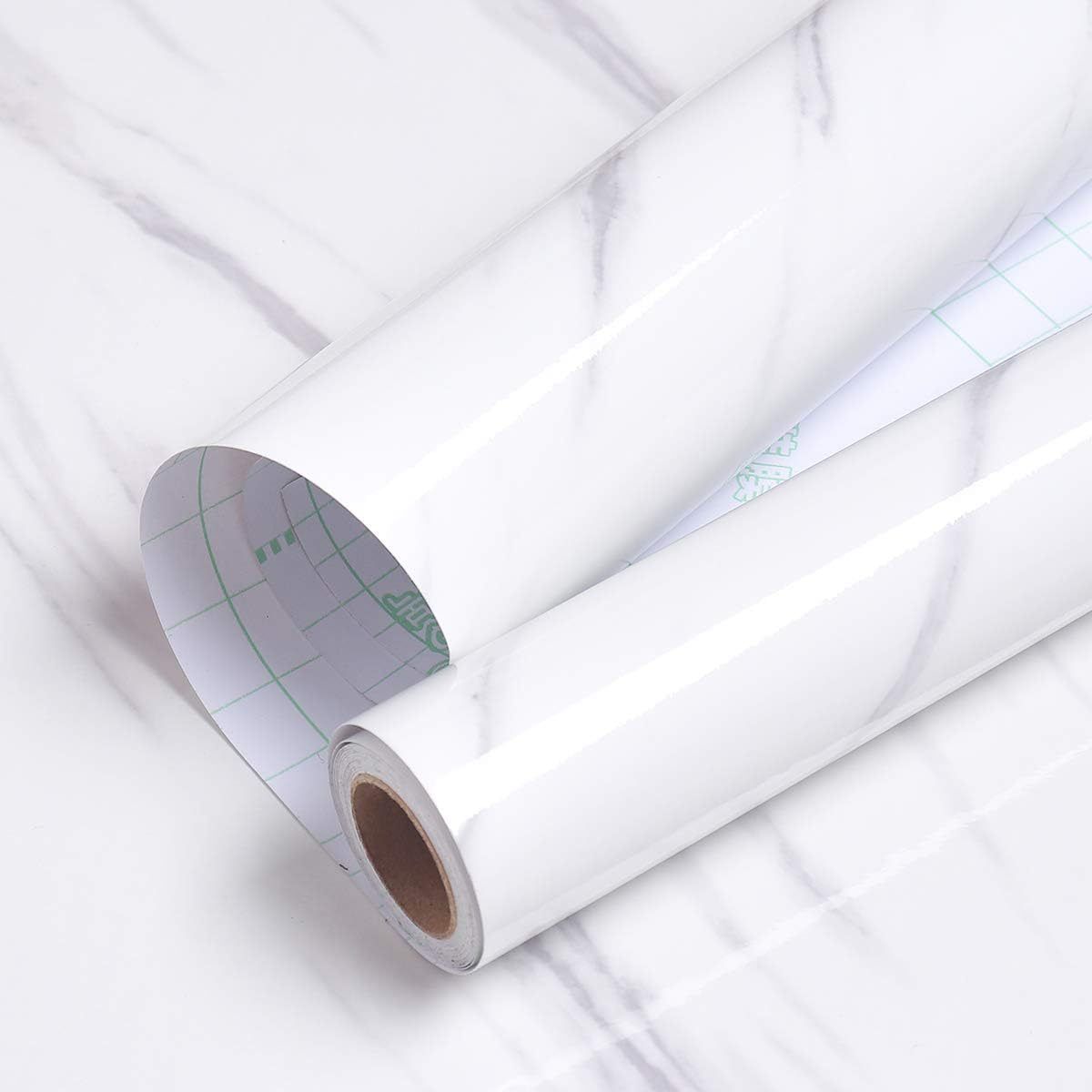 Abziehen und Aufkleben der Arbeitsplatte, wasserdicht, Marmor, Küchentheke, weißer Schrank, Tapetenaufkleber_voghion.com