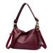 2024 New Single Shoulder Crossbody Korean Edition Casual Female Live Streaming Style Trendy Lychee Pattern Soft Noodles_voghion.com