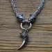 Kæder Rustfrit Stål Nordisk Ulvetand Vedhæng Halskæde Vintage Drage Mode Choker Mand Viking Smykker Dyr Gave_voghion.com