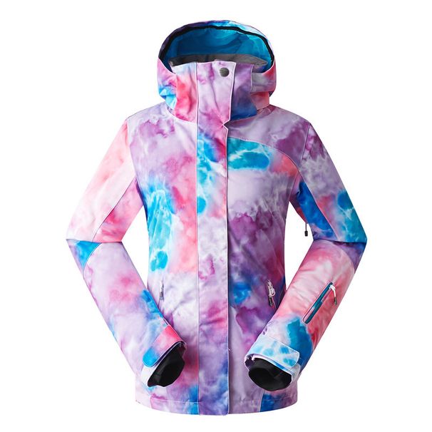 001 Gsousnow Anzug für Damen, Snowboard- und Skianzug, wasserdicht, winddicht, warm, atmungsaktives Oberteil, Outdoor-Skijacke_voghion.com