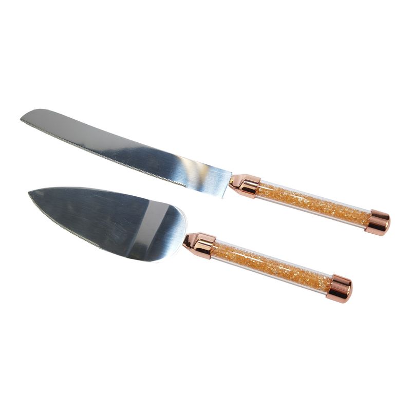 Besteck-Sets Exquisite Hochzeitsgeschenke Kristall Diamant Kuchenmesser Schaufel Backwerkzeuge Hochzeitsszene Requisiten Hochzeitssouvenirs_voghion.com