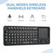 Tastiera wireless retroilluminata RII K06 Mini 2.4G +4.0 Bluetooth con funzione di apprendimento a infrarossi, portatile e leggera_voghion.com